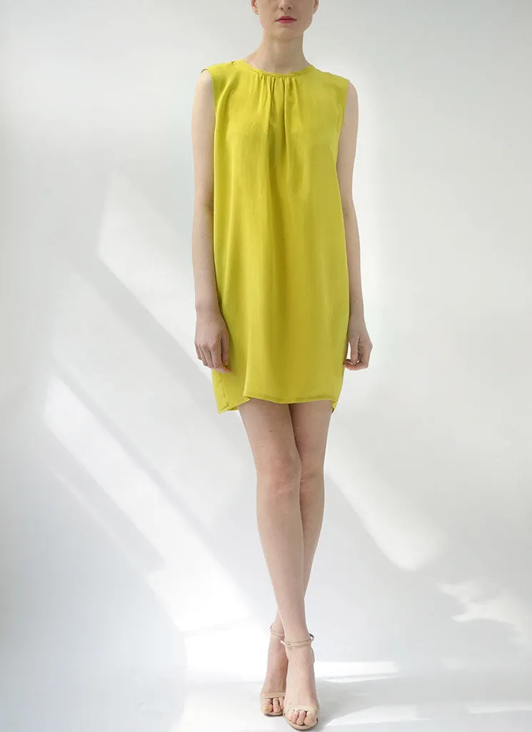 ESME SHIFT DRESS (CHARTREUSE)