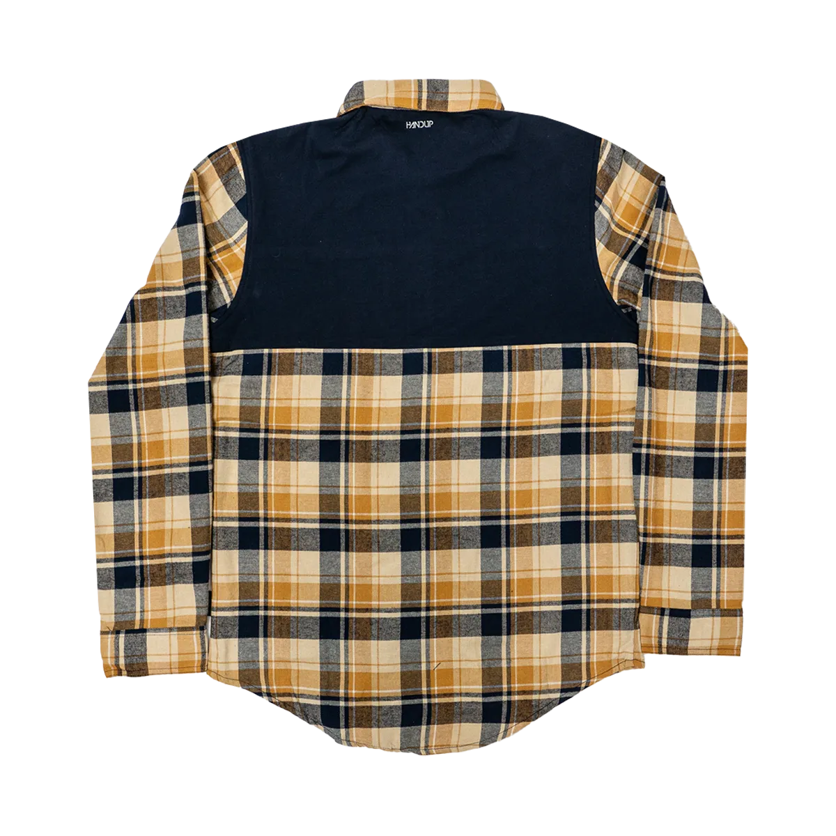 FlexTop Flannel - Gold & Navy