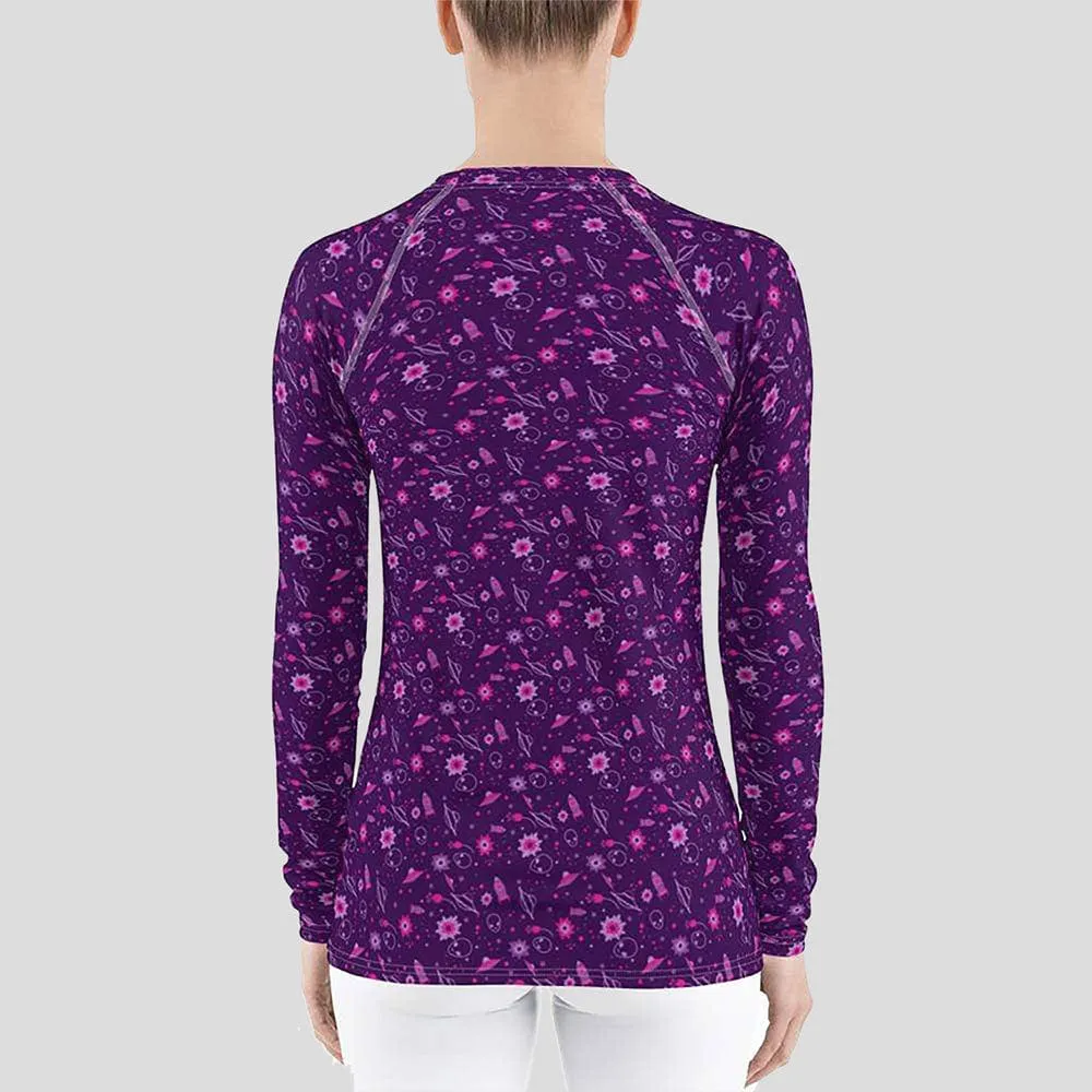 Floral Galactic Rash Guard Top (POD)