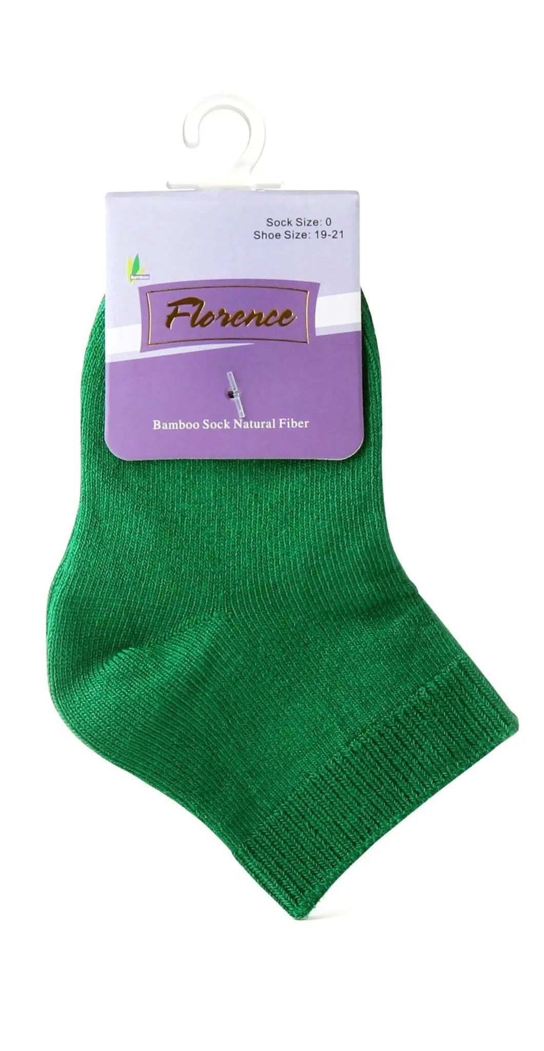 Florence Natural Fiber Bamboo Sock For Shoe Sizes: 28-30. Style: 179