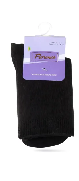 Florence Natural Fiber Bamboo Sock For Shoe Sizes: 28-30. Style: 179