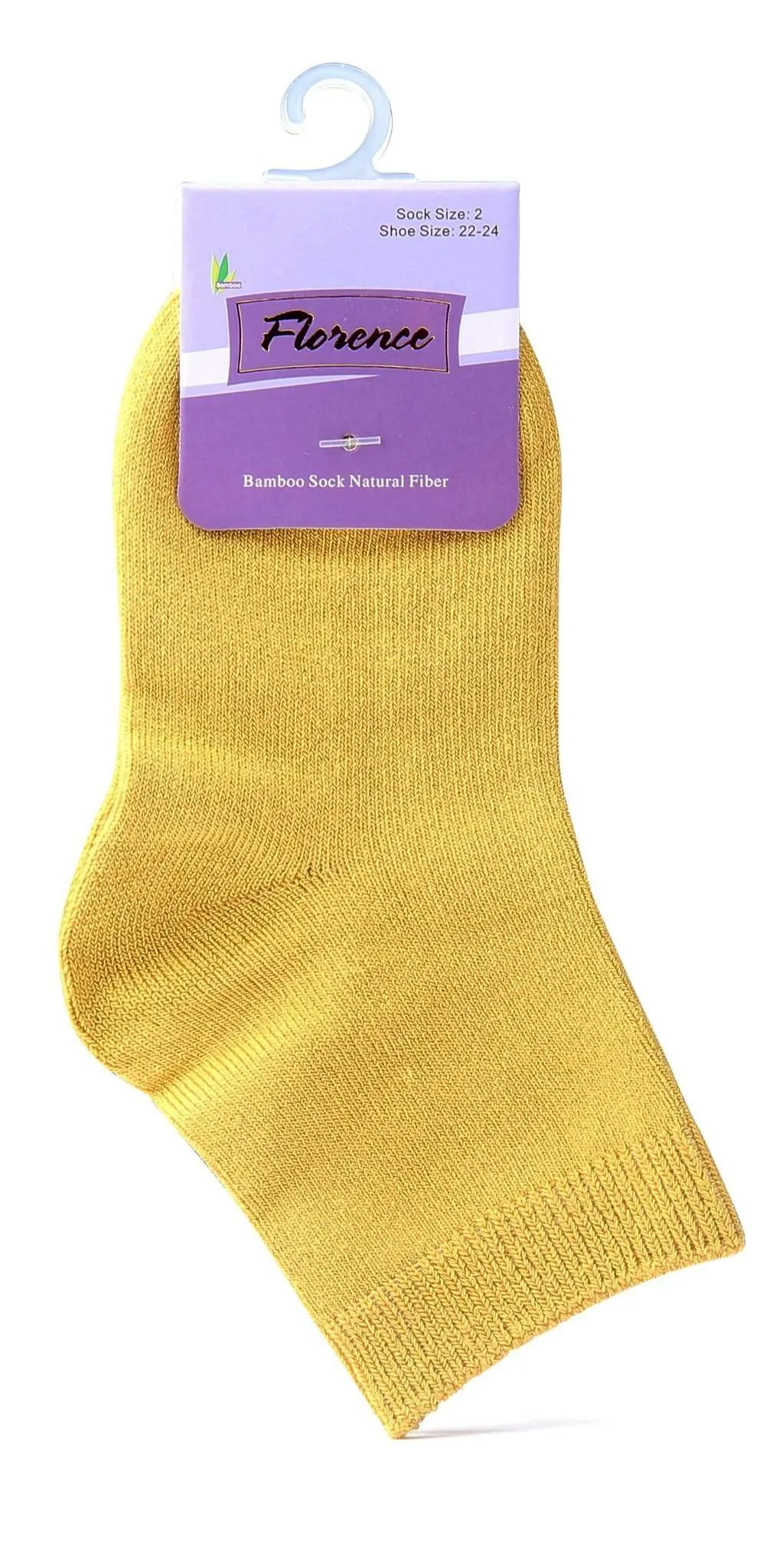 Florence Natural Fiber Bamboo Sock For Shoe Sizes: 28-30. Style: 179