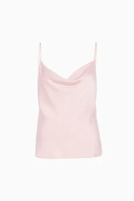 Gia Stretch Silk Cowl Neck Cami