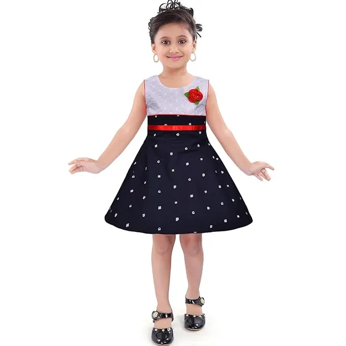 Girl's A-Line Knee Length Dress