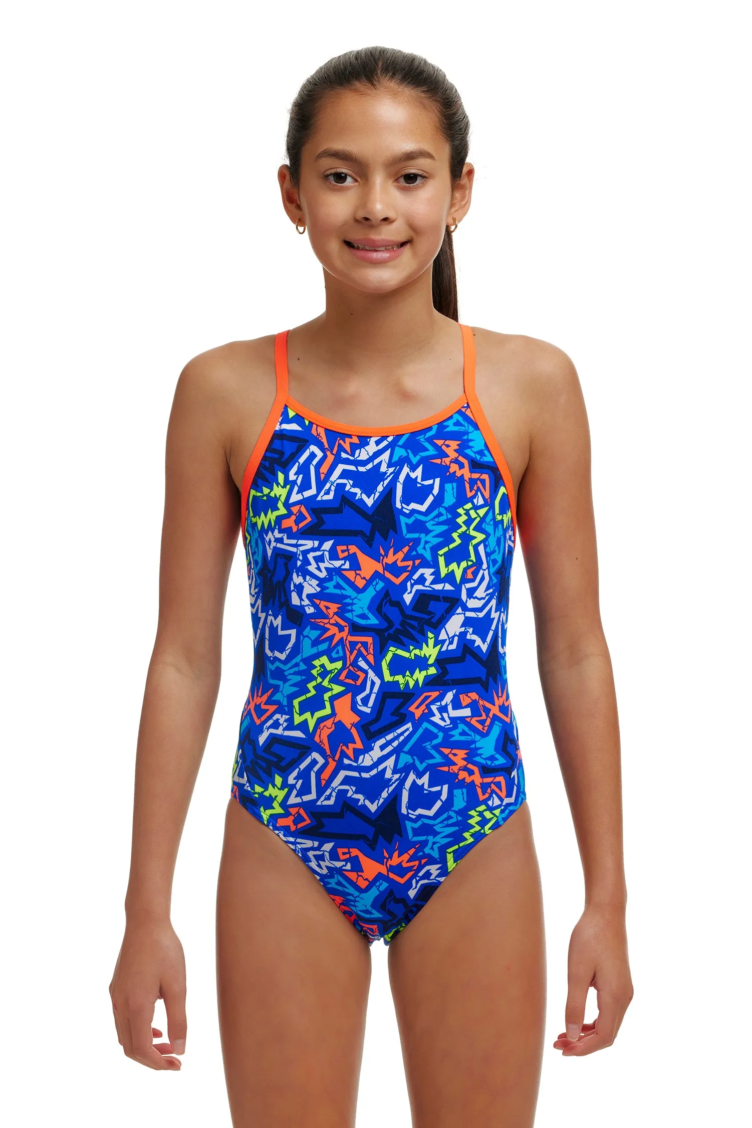 Girl's Diamond Back One Piece | Broken Hearts