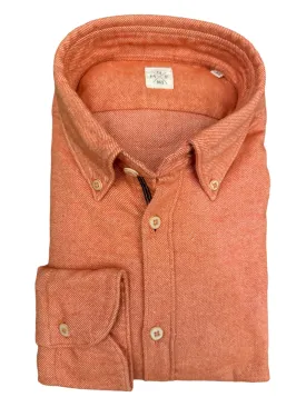 GMF 965 Cotton Flannel Shirt Brick Orange