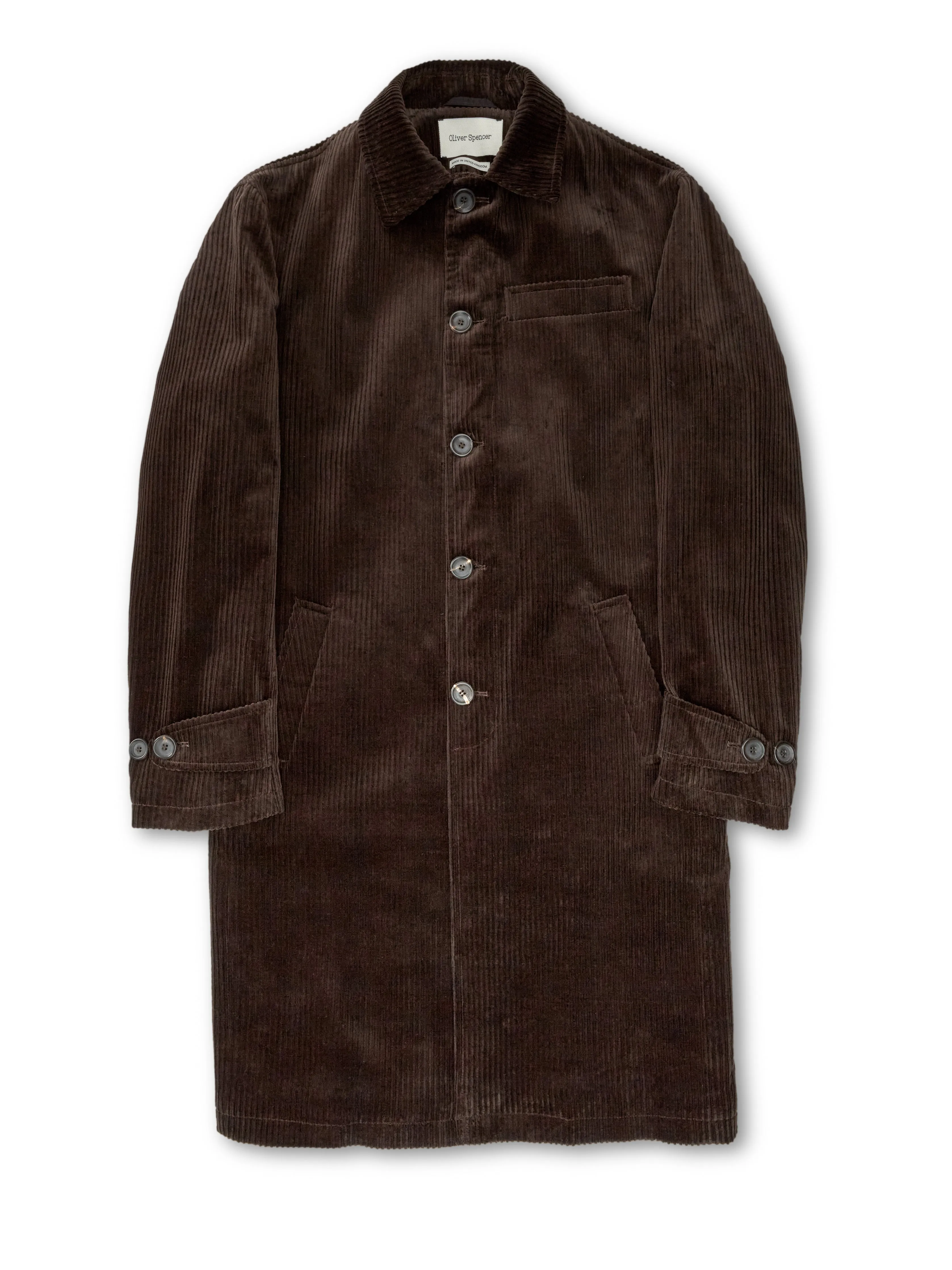 Grandpa Coat Deakin Cord Brown