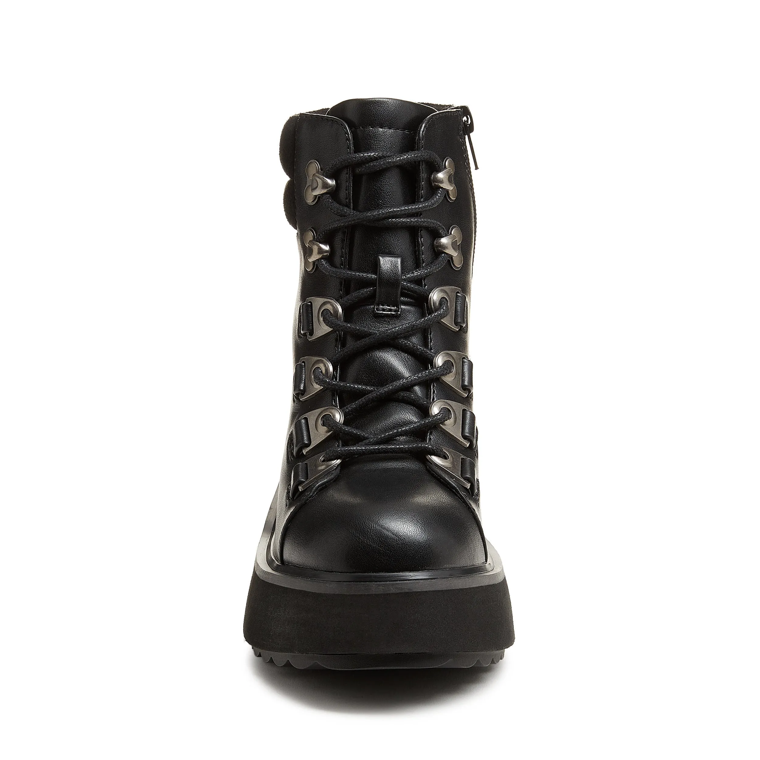 Handle Black Platform Hiker Boot