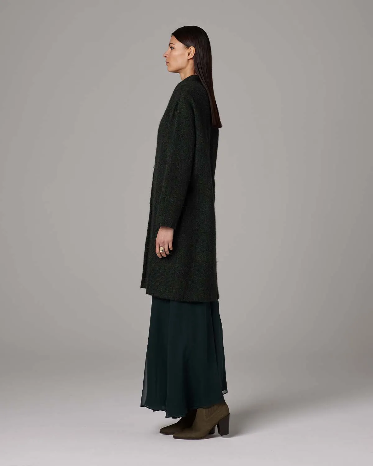 Handwoven Alpaca Lineas Coat