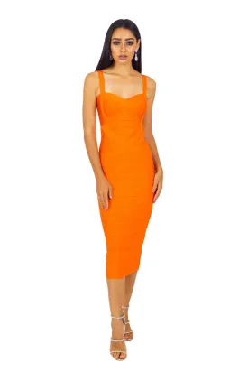 Hannah Dress - Orange