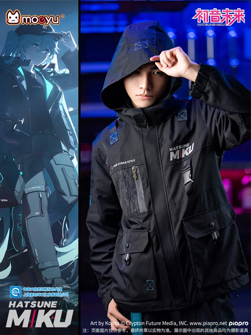 Hatsune Miku - Hatsune Miku 2023 Cyber Style Rider Series Wind Breaker Jacket Outwear Moeyu