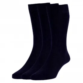 Hj Hall 3 Pack Navy Socks Navy