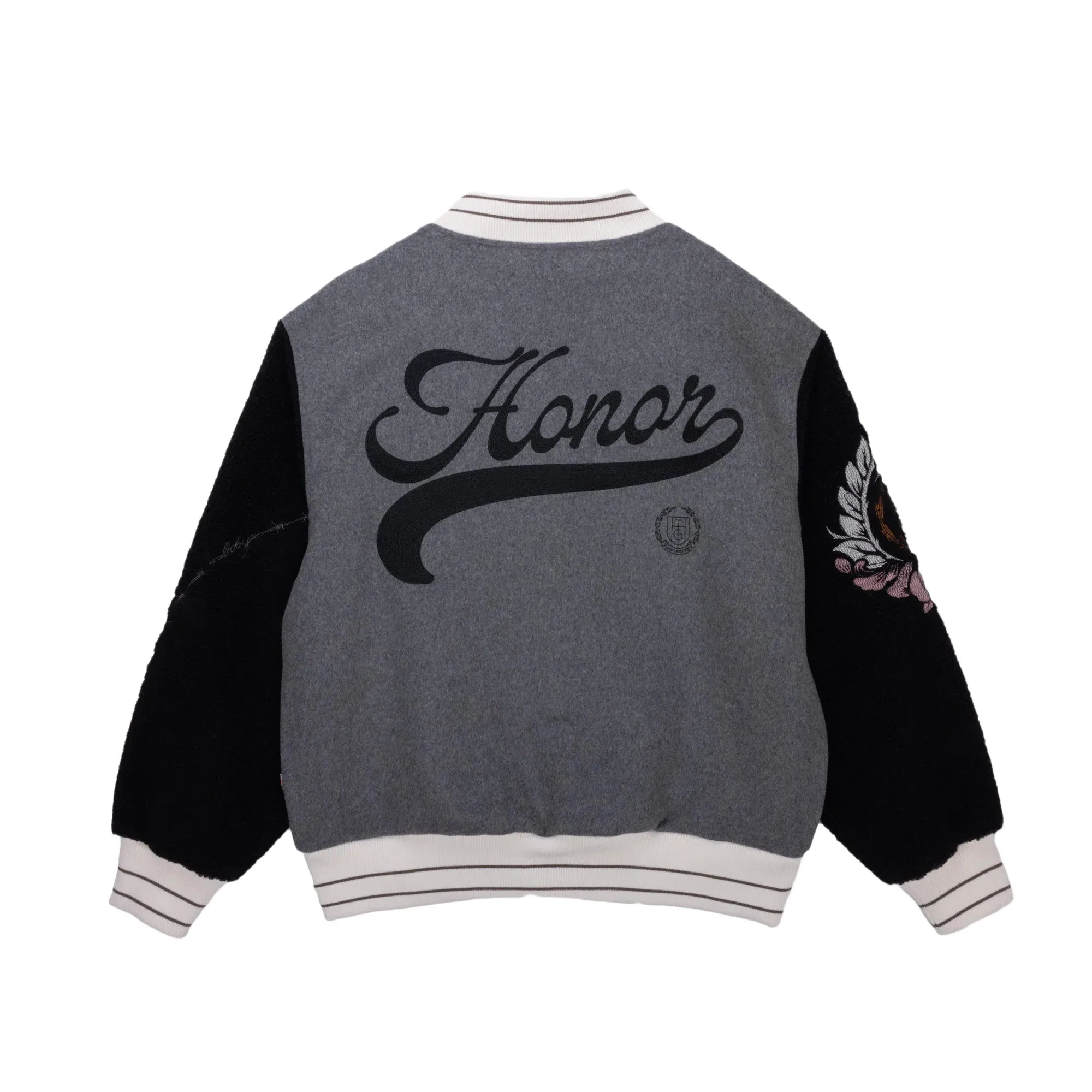 Honor The Gift Letterman Jacket 'Grey'