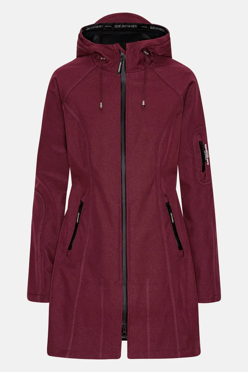 Ilse Jacobsen Rain 37 Raincoat in Maroon Banner