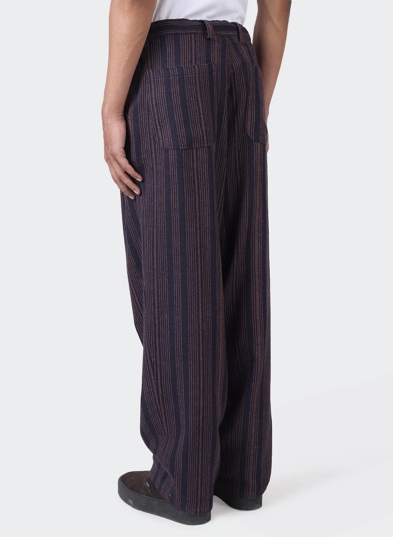 Kardo Antonio Navy Blue Silk Pant