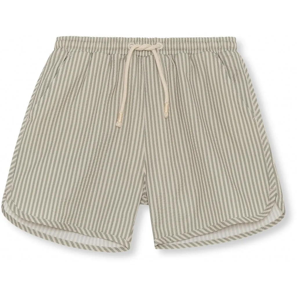 Konges Sløjd Asnou Swimshorts Printed Stripe Laurel Oak St