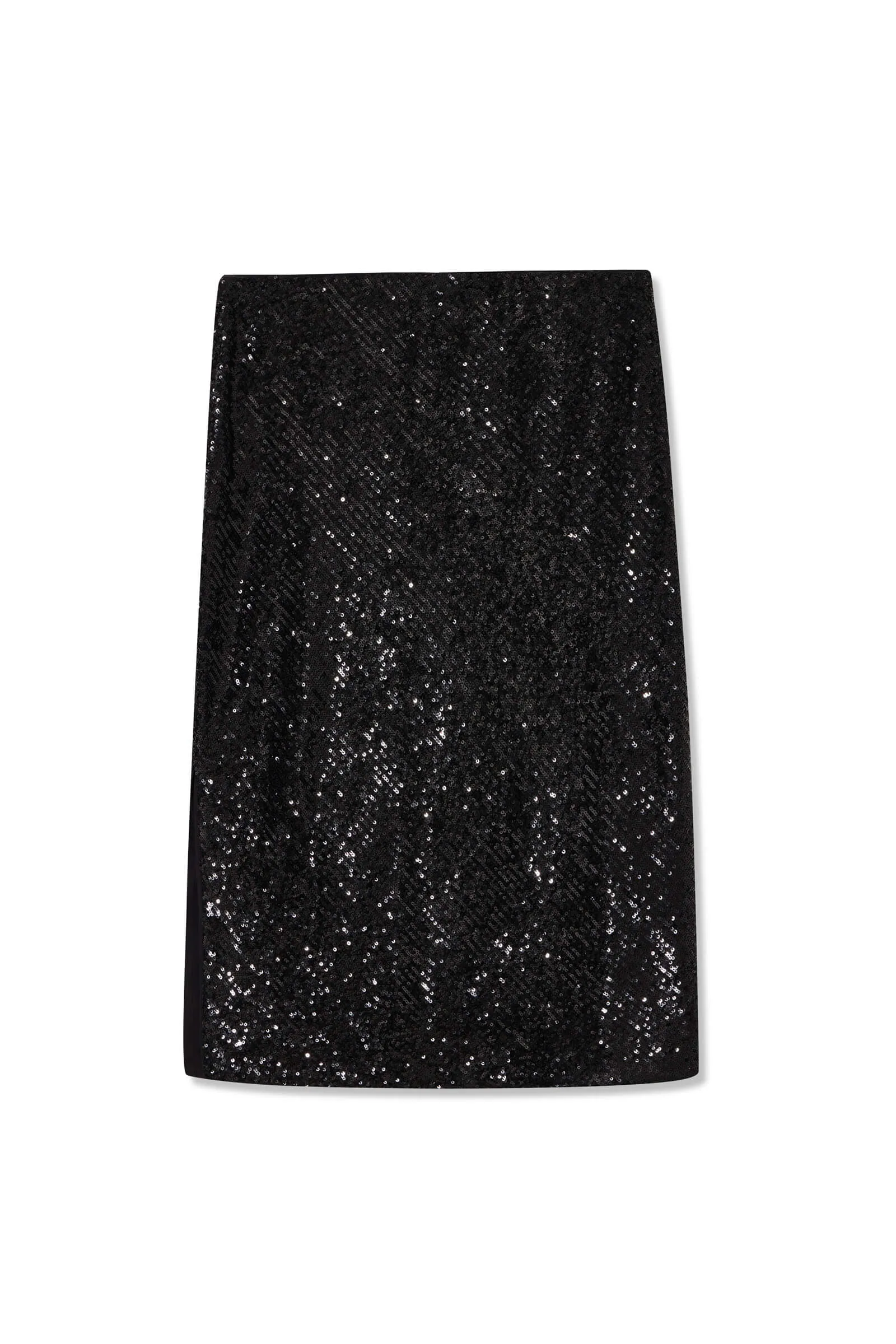 LILY Lustrous Black Sequin Skirt