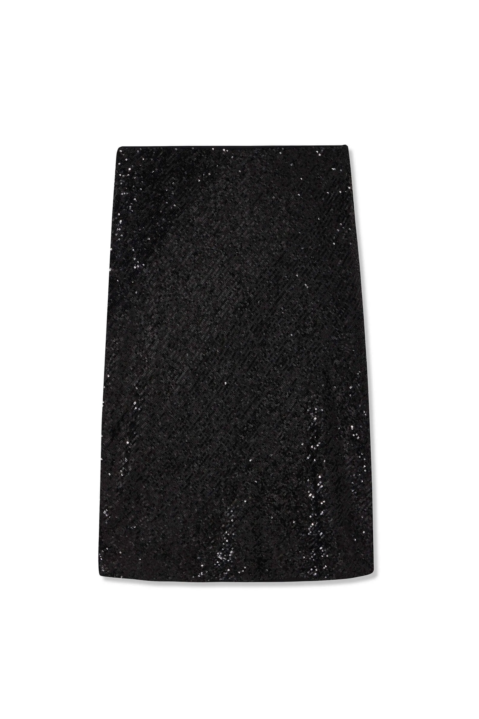 LILY Lustrous Black Sequin Skirt