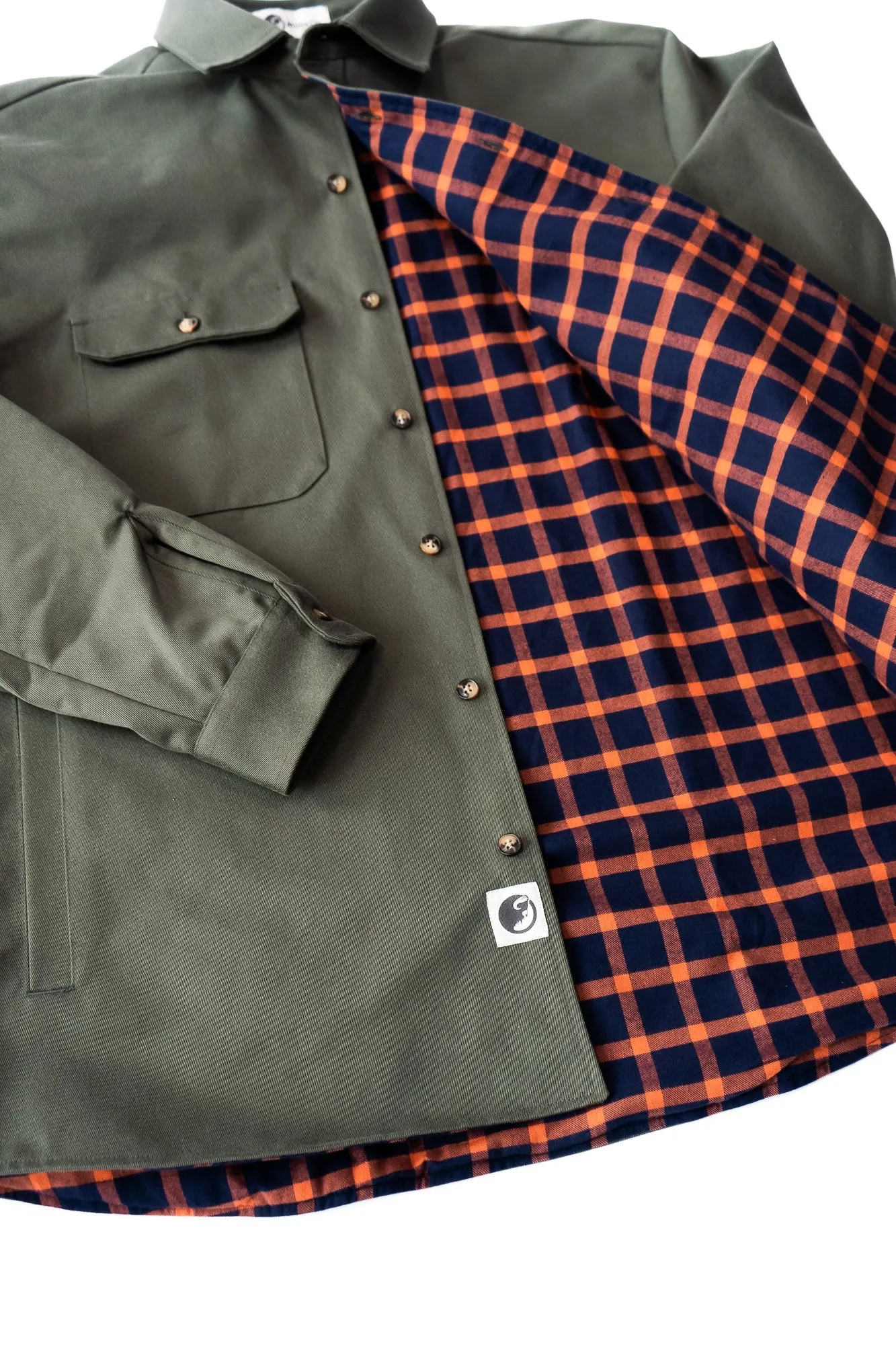 Lined Yukon Flannel Shirt Jacket, Olive