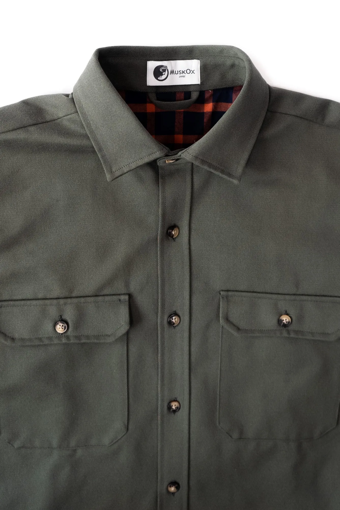 Lined Yukon Flannel Shirt Jacket, Olive