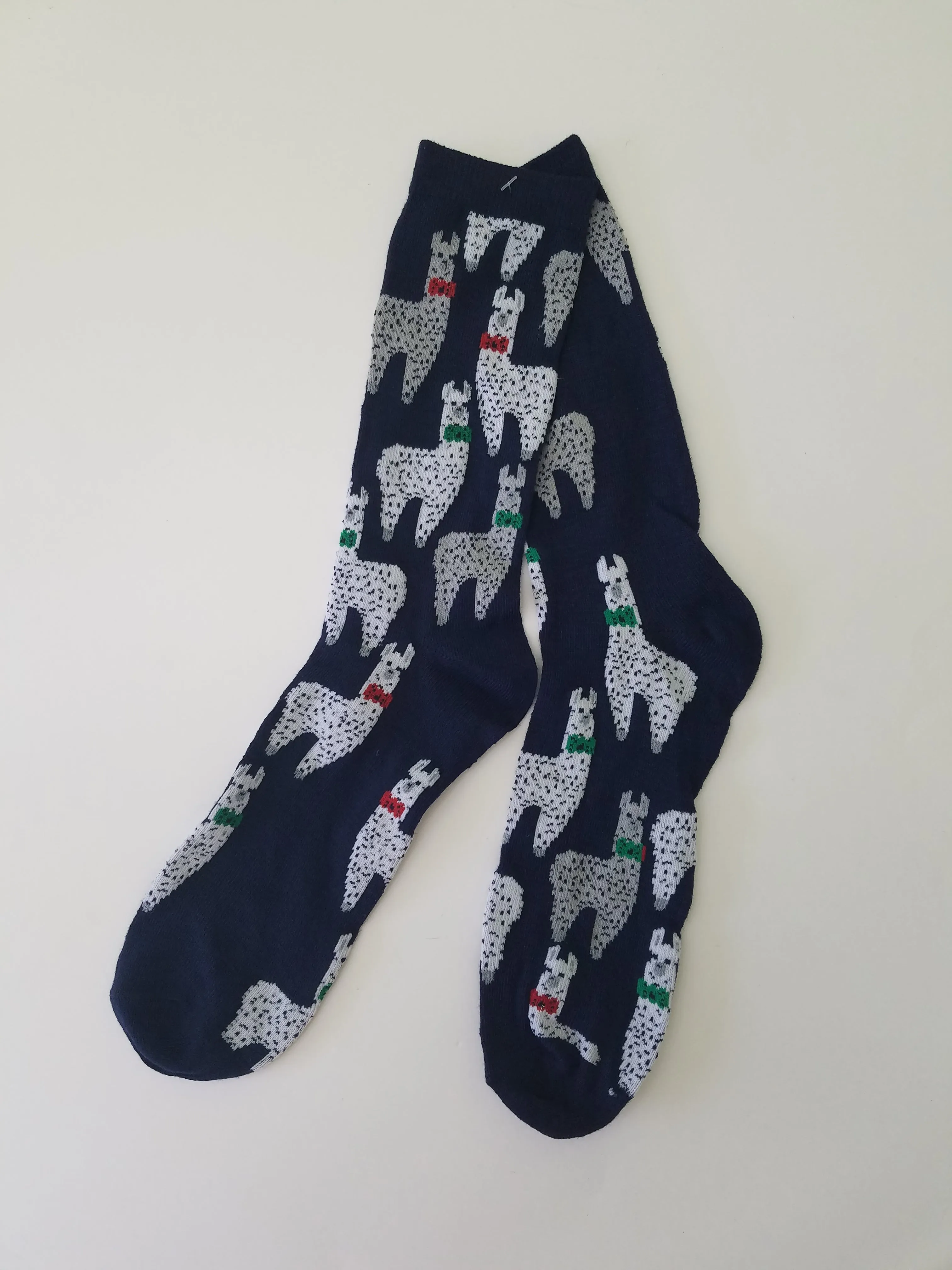 Llama Bow Tie Unisex Crew Socks