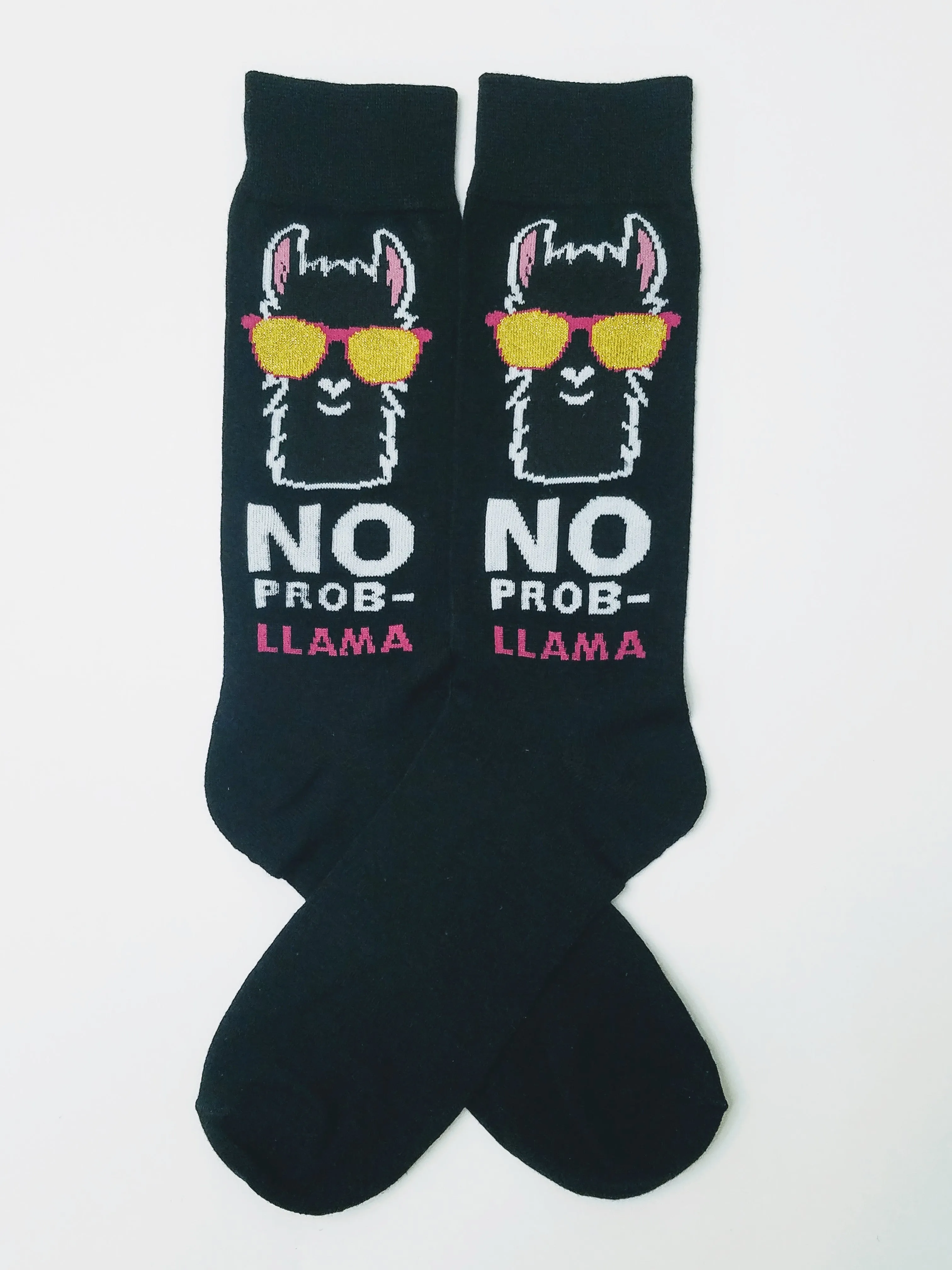 Llama No Prob Crew Socks