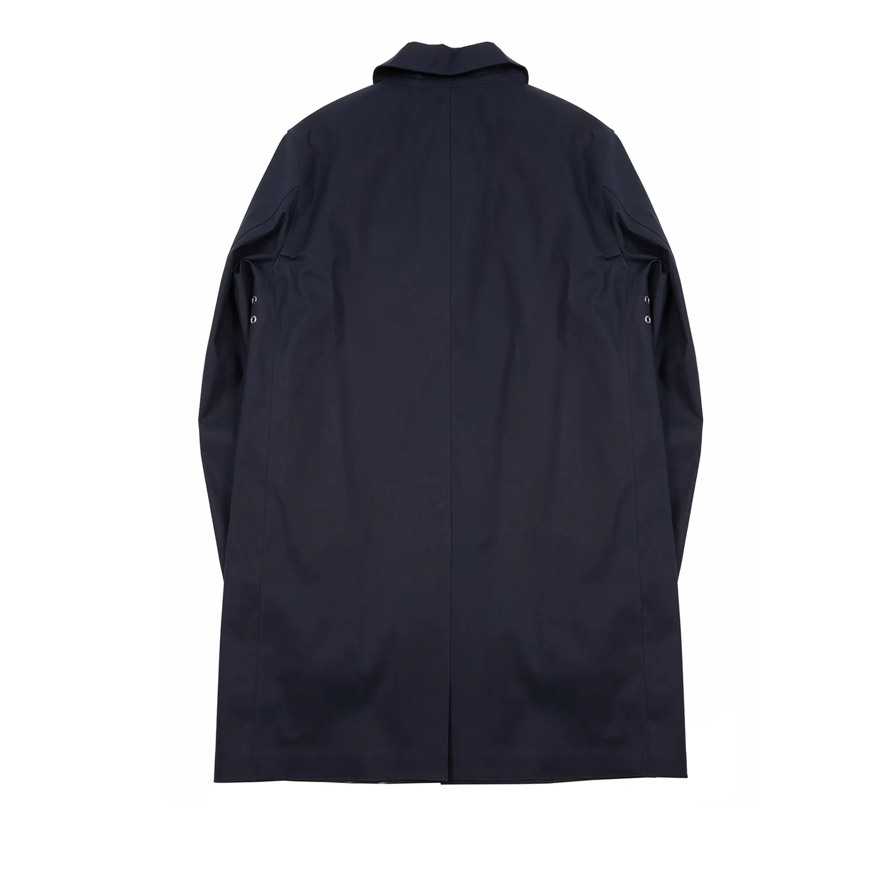 Mackintosh Dunoon Bonded Cotton Raincoat with Wool Liner in Navy