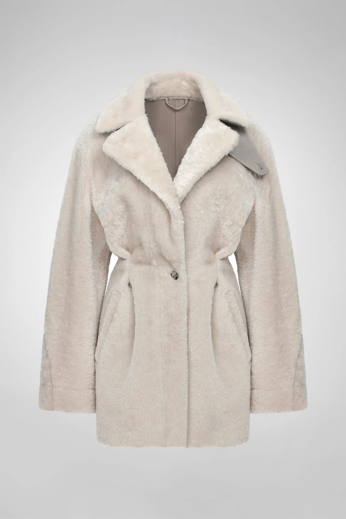 Madeleine - Cream Shearling Coat