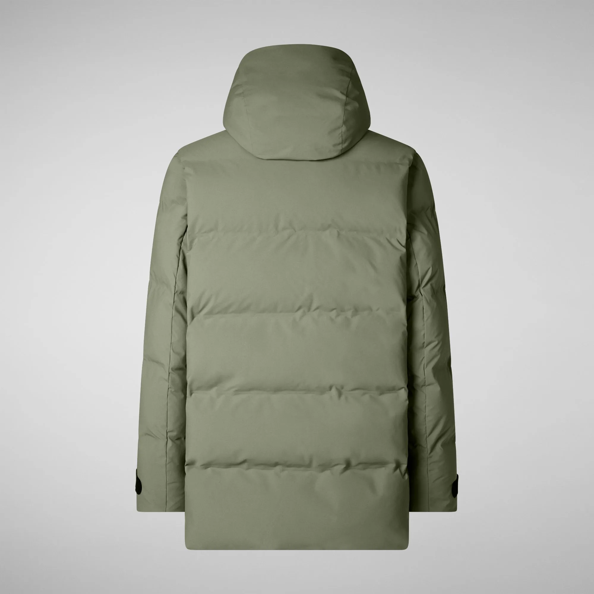 Man's hooded parka Quinlan in swamp green