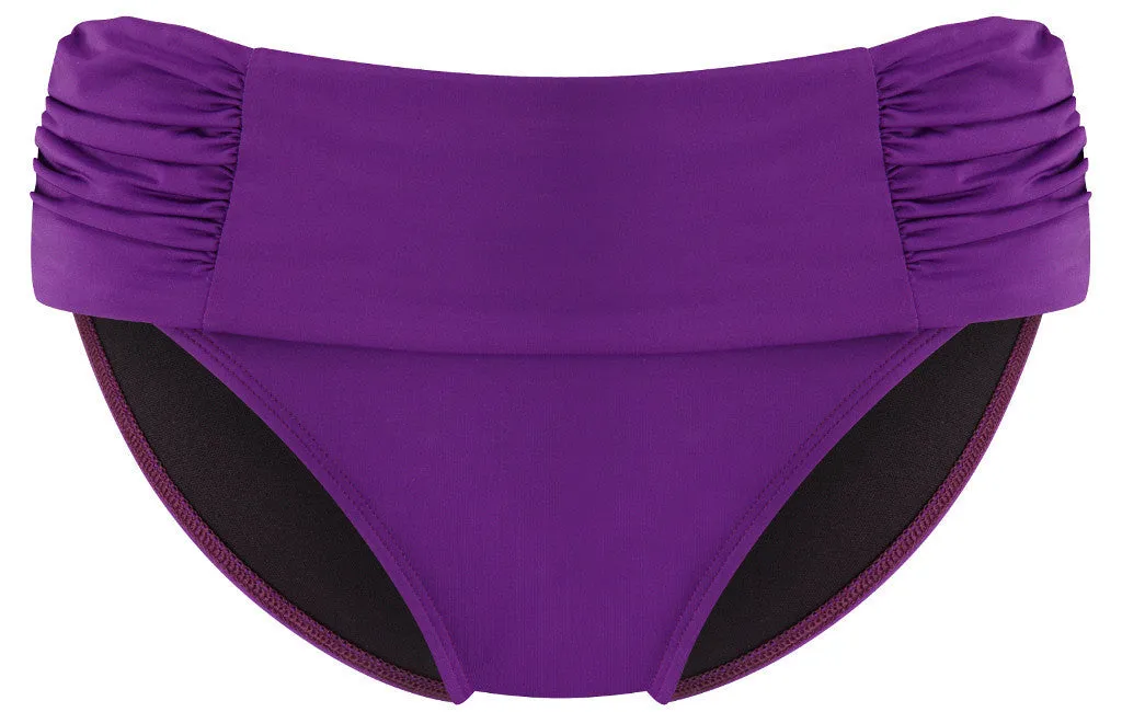 Marina Purple Folded Bikini Brief - Panache Swim