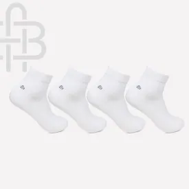 Men Club Class White Socks - Pack Of 4