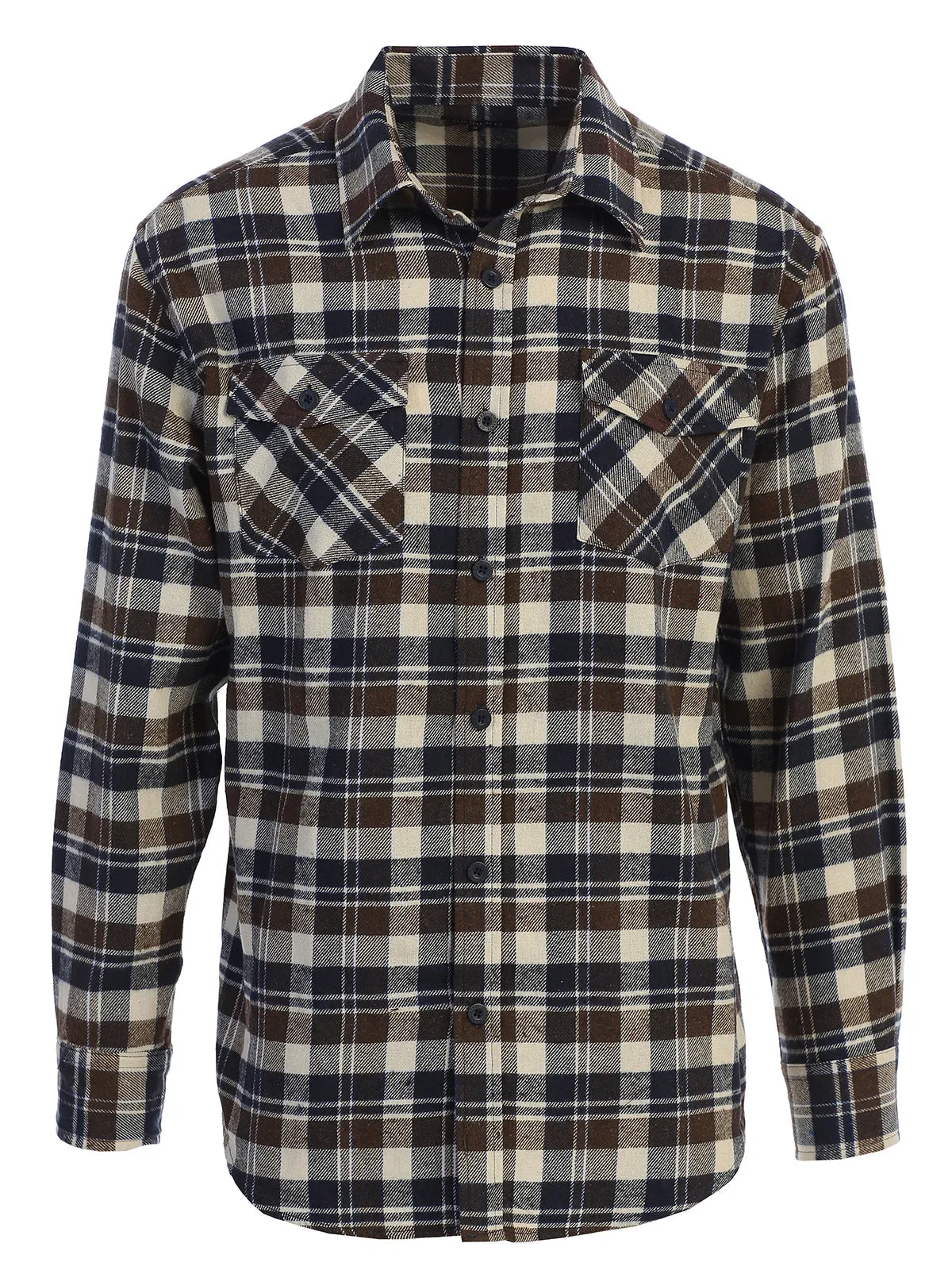 Men's Plaid Flannel Shirt, Size L