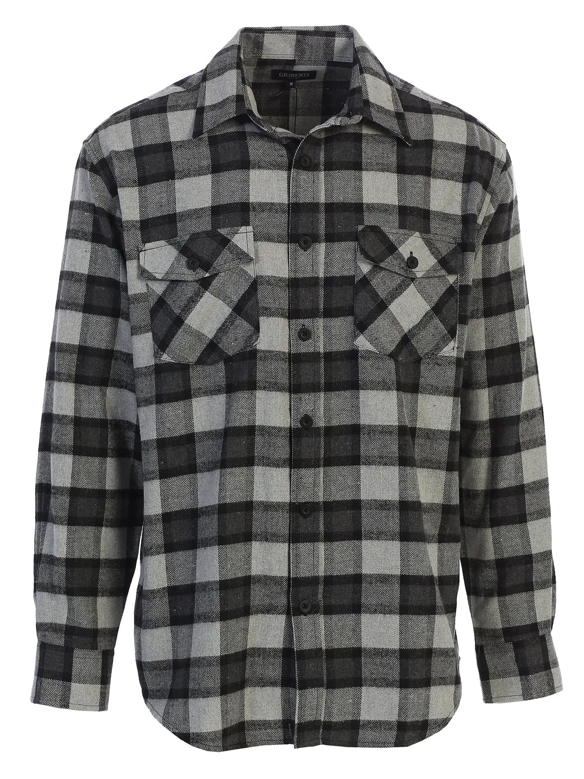 Men's Plaid Flannel Shirt, Size L