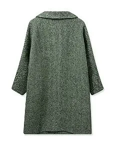 Mos Mosh Adelaide Herringbone Coat - Sagebrush Green