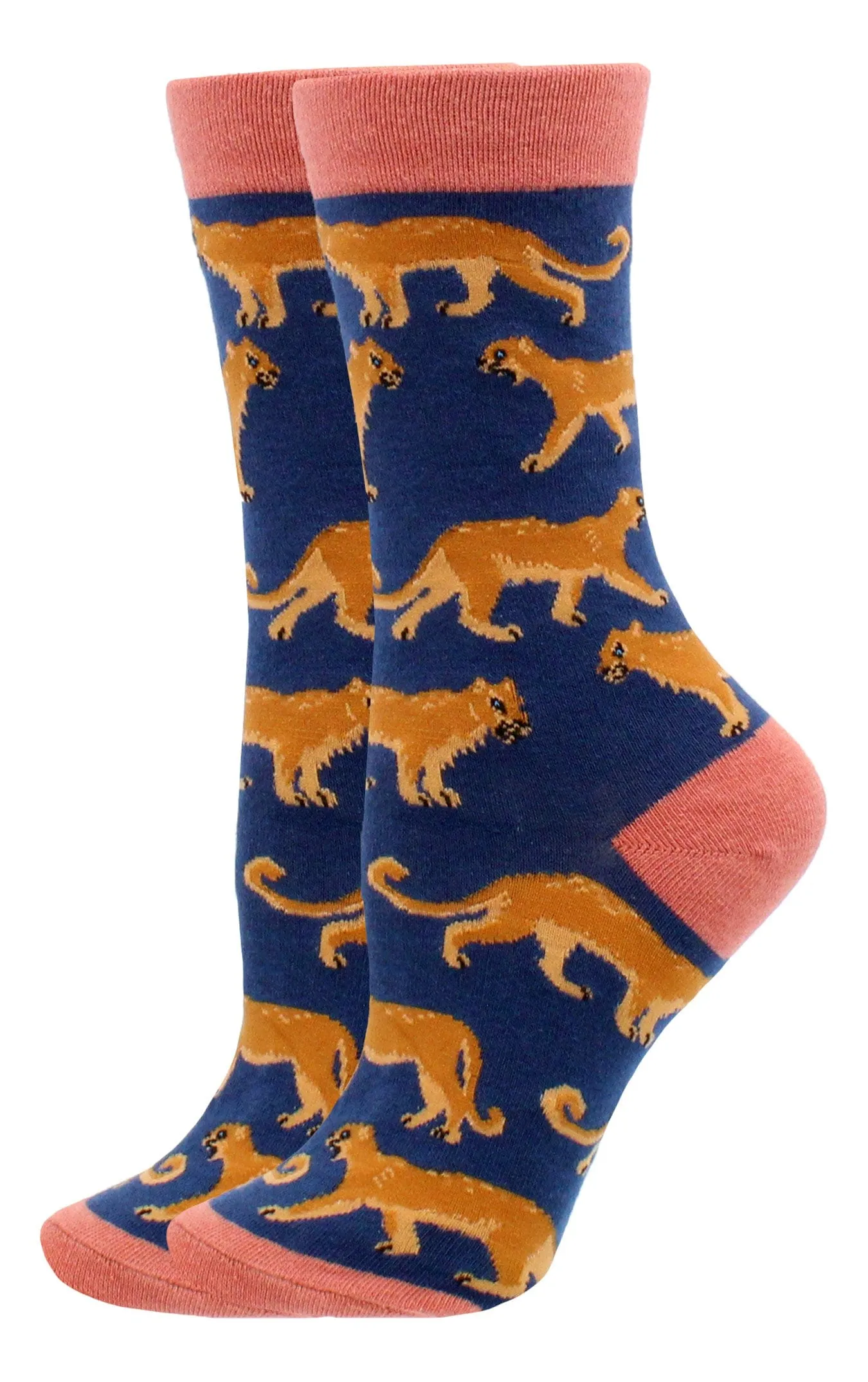 Mountain Lion Socks Perfect Animal Lovers Gift