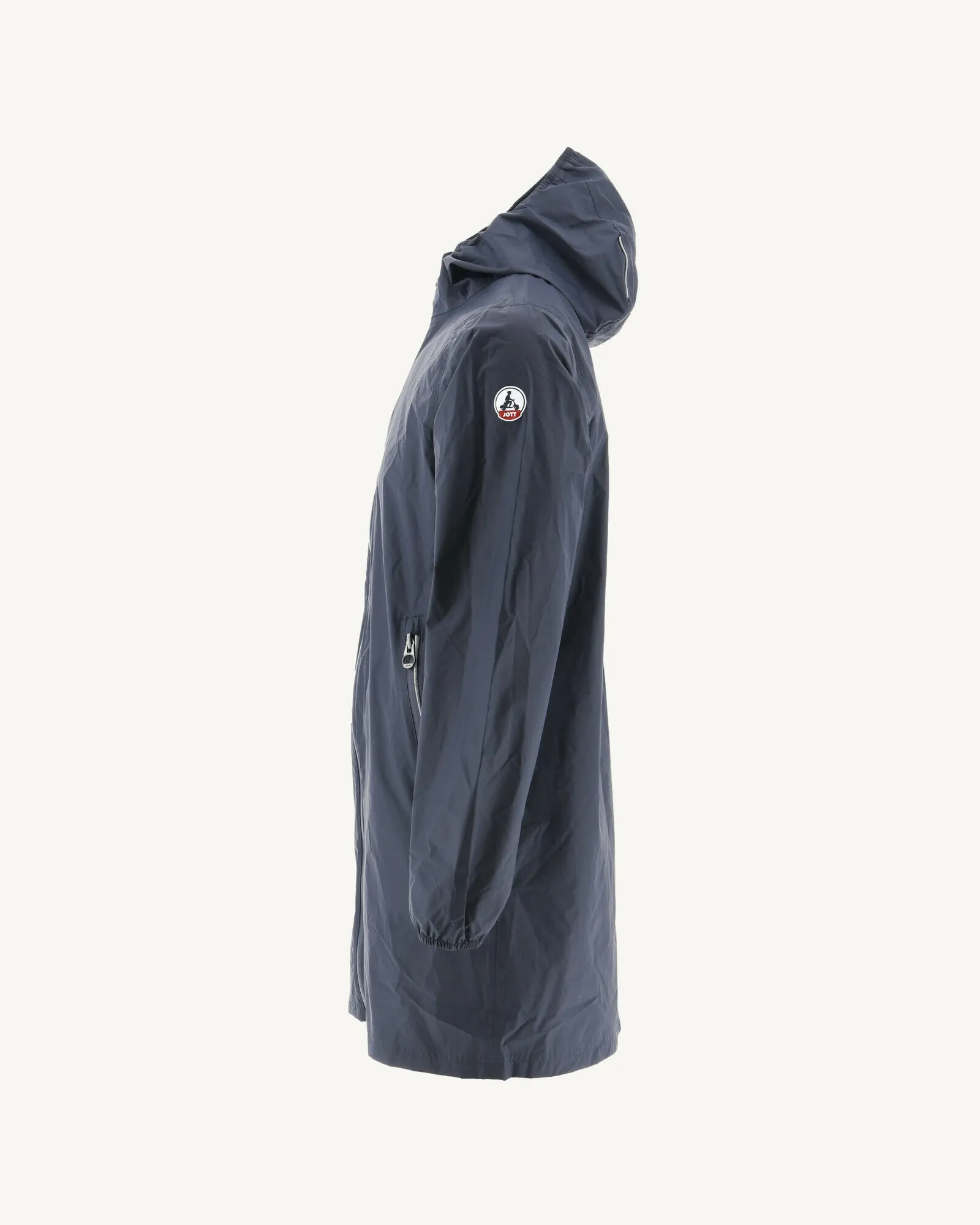 Navy Stockholm packable hooded jacket