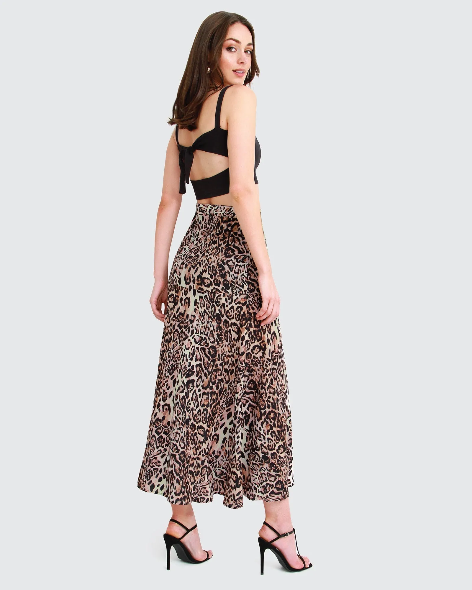 Ocean Drive Belted Maxi Skirt - Brown FINAL SALE