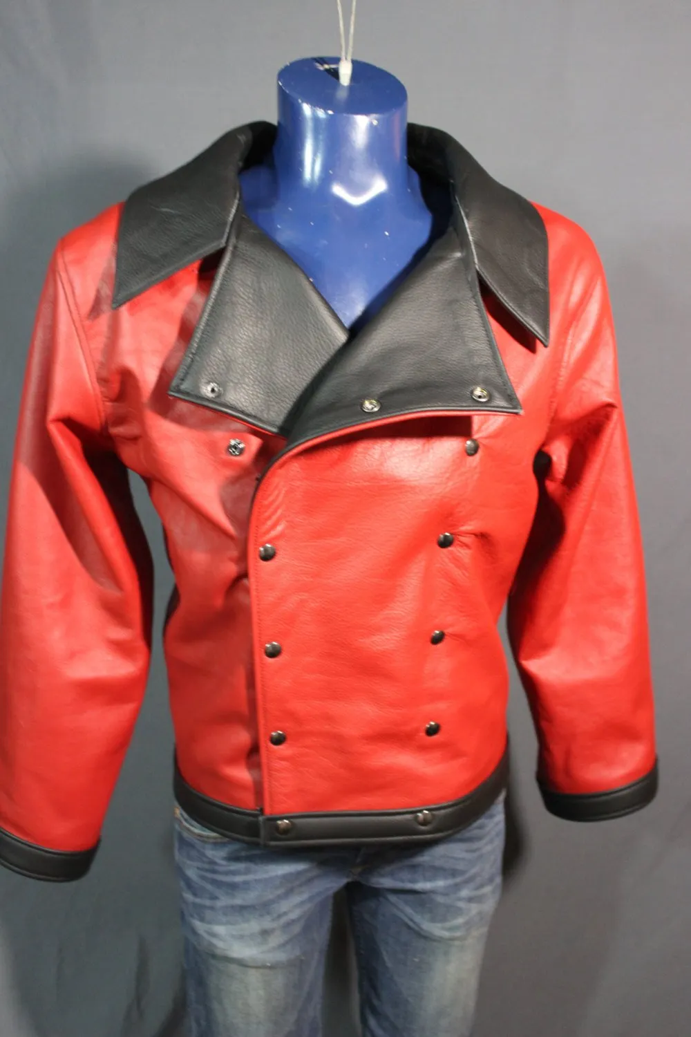 Our Biker Jacket in Billiant Red!