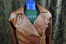 Our Biker Jacket in Cognac