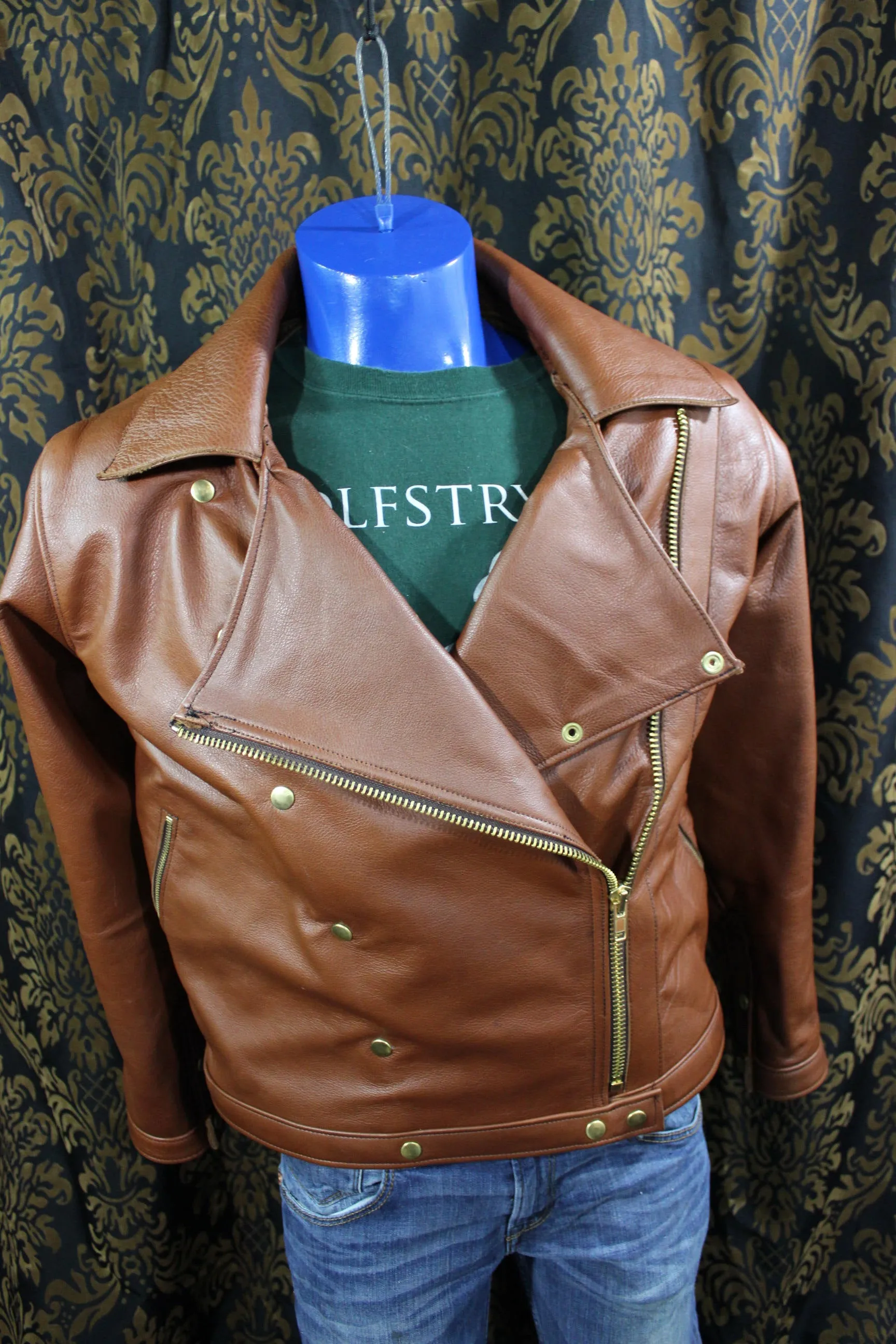 Our Biker Jacket in Cognac