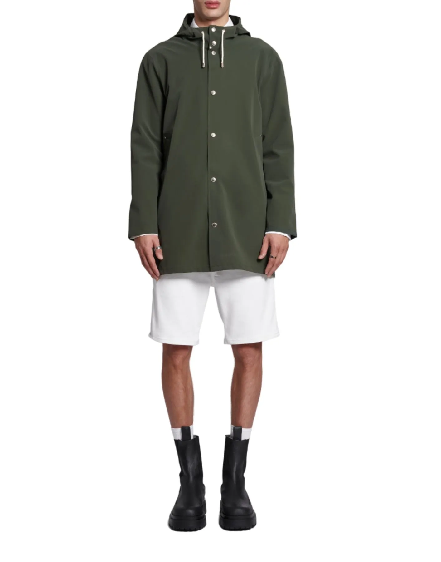 Raincoat man 3217 SUEDE GREEN STUTTERHEIM