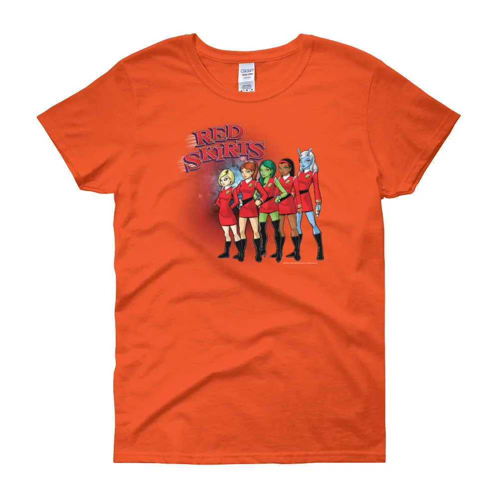 Red Skirts Security Team Fitted T-Shirt