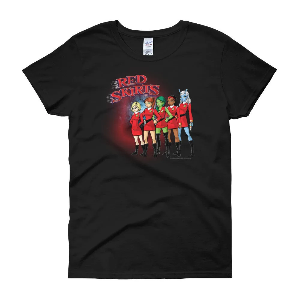 Red Skirts Security Team Fitted T-Shirt