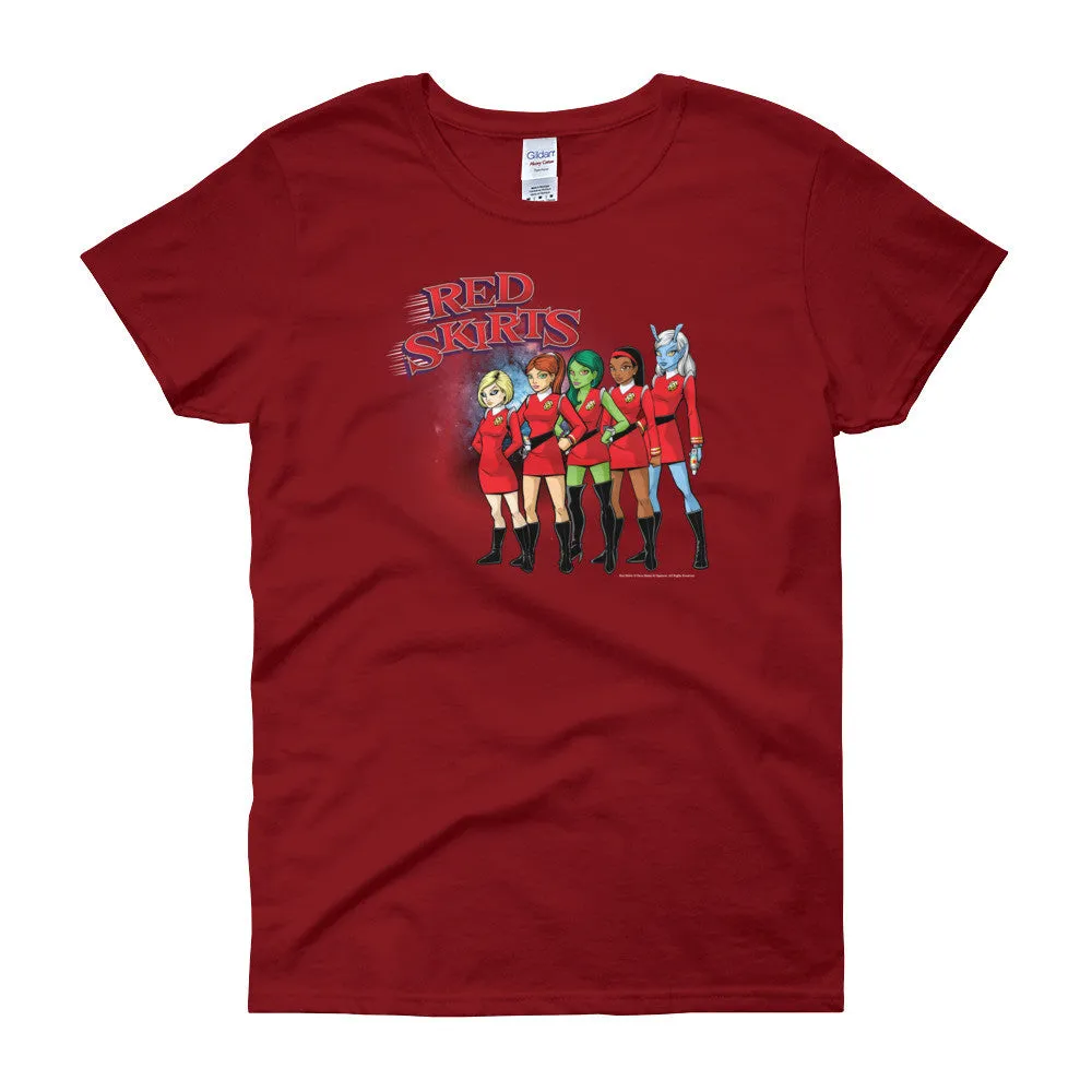 Red Skirts Security Team Fitted T-Shirt