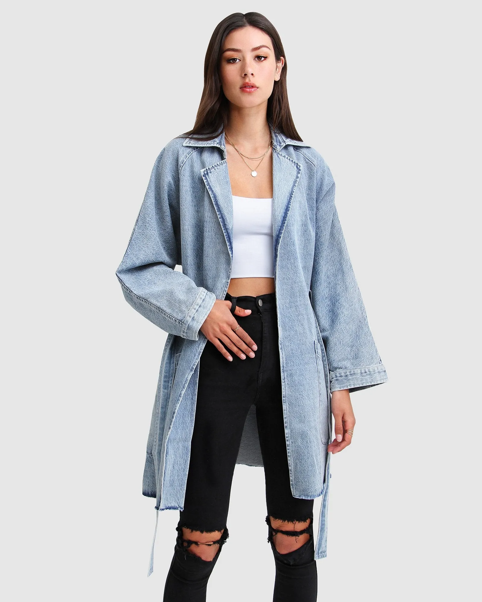 Relaxed Boyfriend Denim Jacket  - Indigo