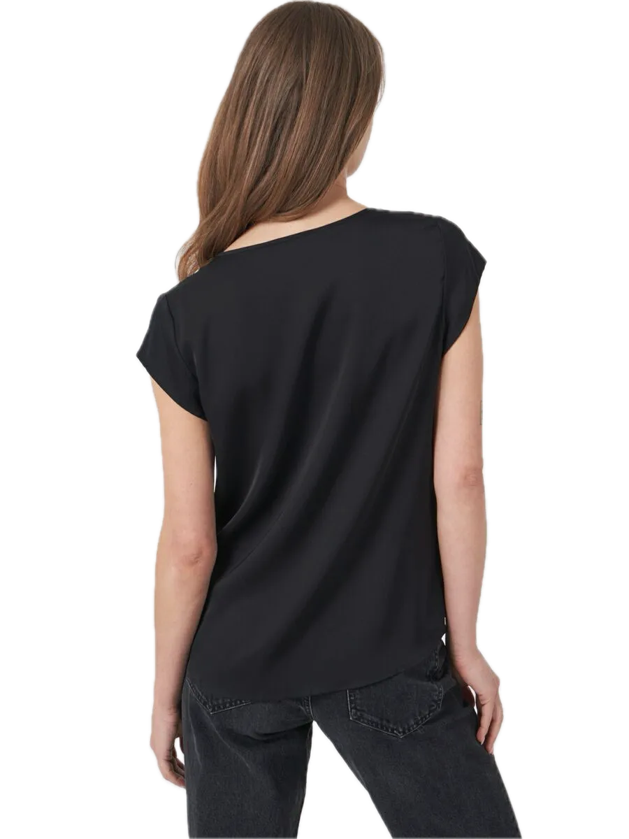 Repeat Cashmere Silk Top with Chest Pocket