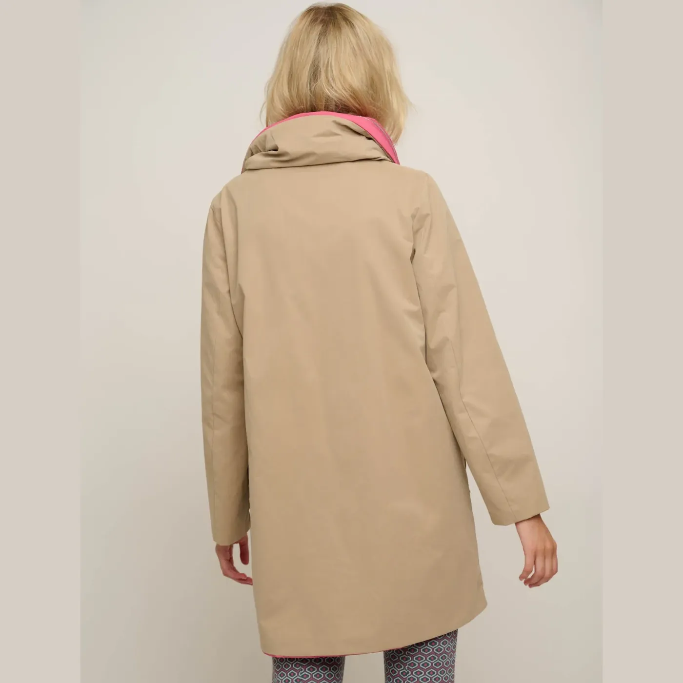 Rino & Pelle Reversible Coat | Sand / Lipgloss