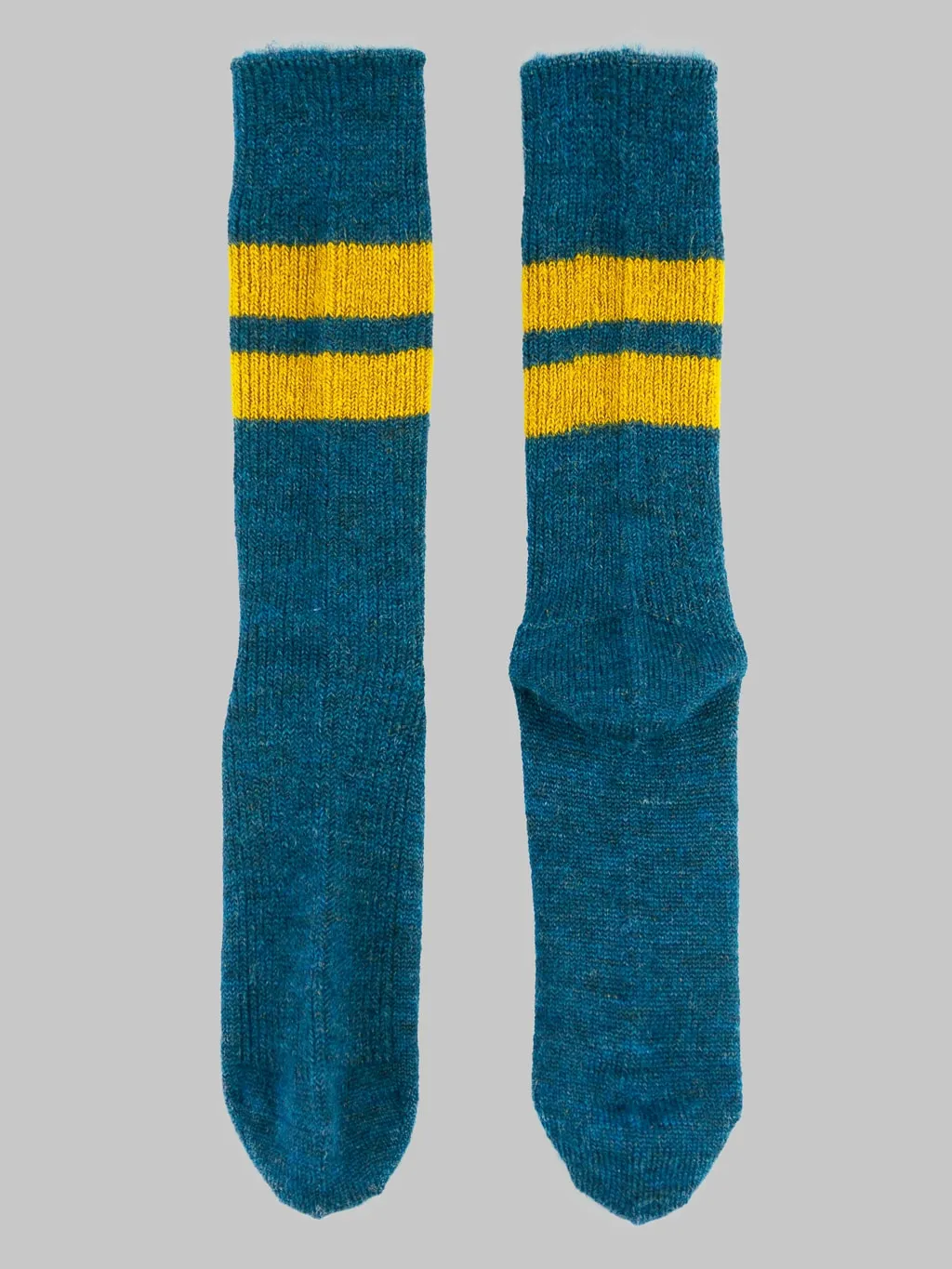 ROTOTO Brushed Mohair Crew Socks Deep Blue