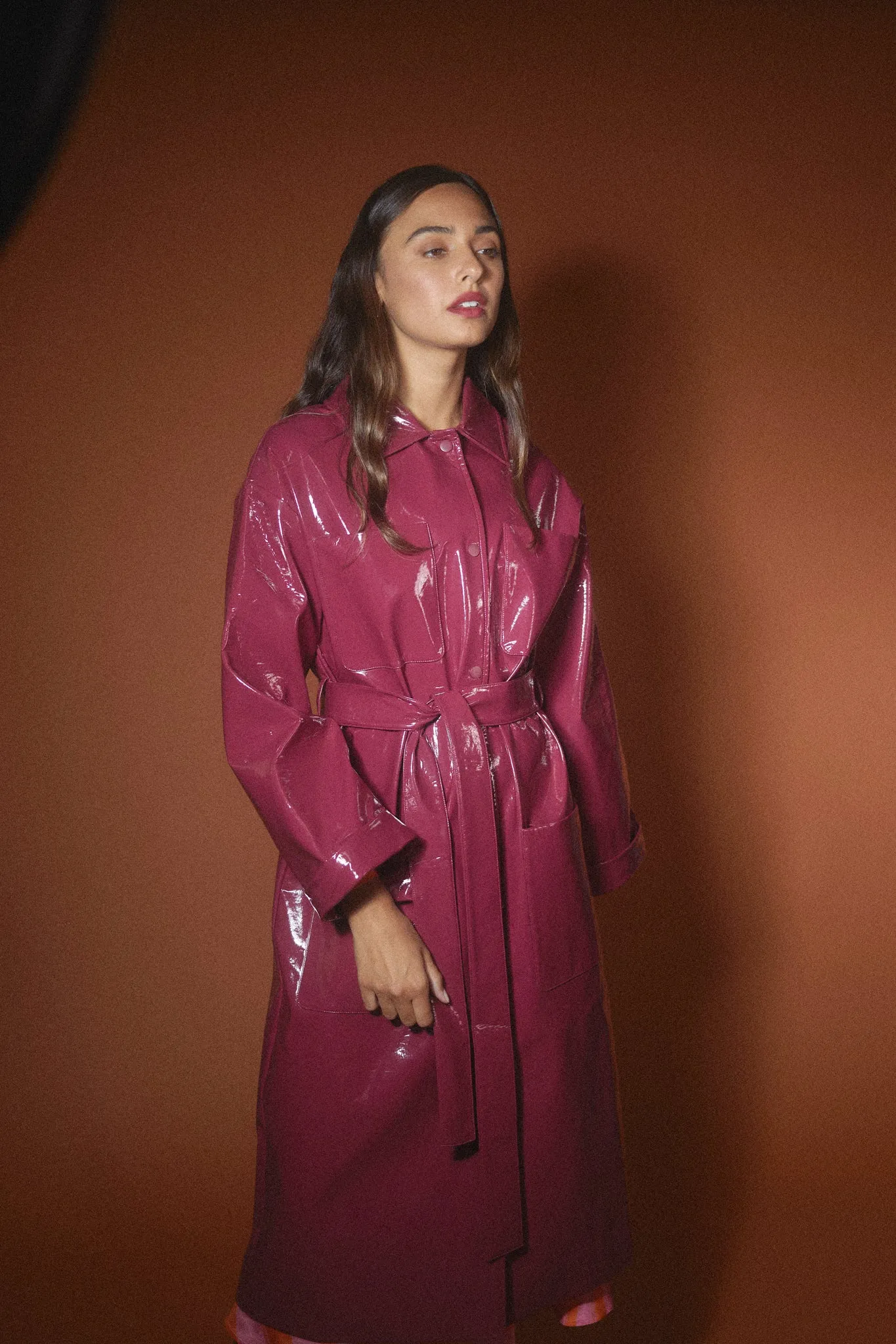 Selva Raincoat Cherry