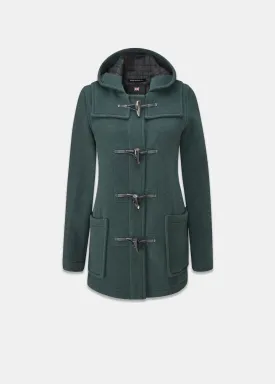 Short Slim Green Duffle Coat